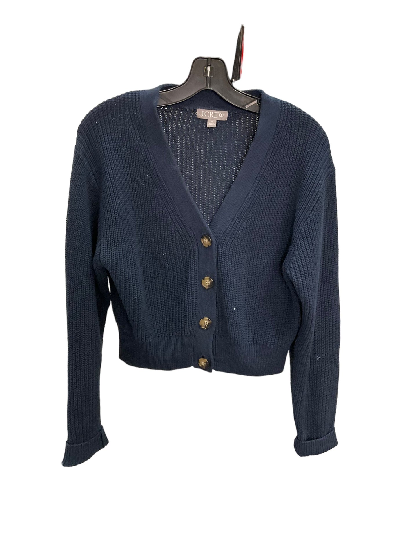 Sweater Cardigan By J Crew In Navy, Size: M