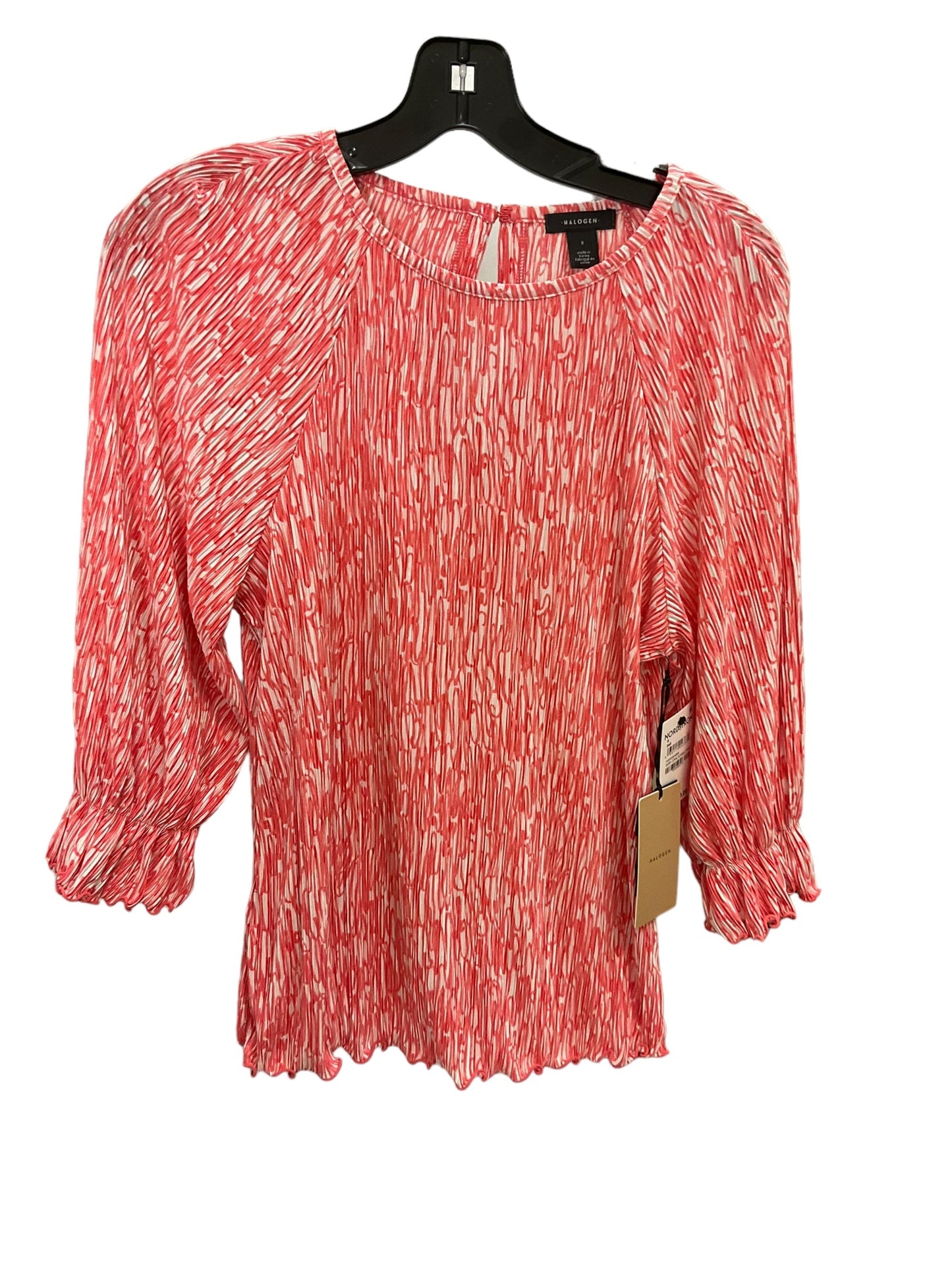 Top 3/4 Sleeve By Halogen In Peach, Size: S