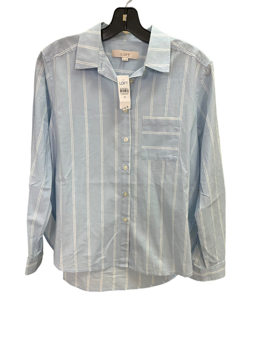 Top Long Sleeve By Loft In Light Blue, Size: Xs