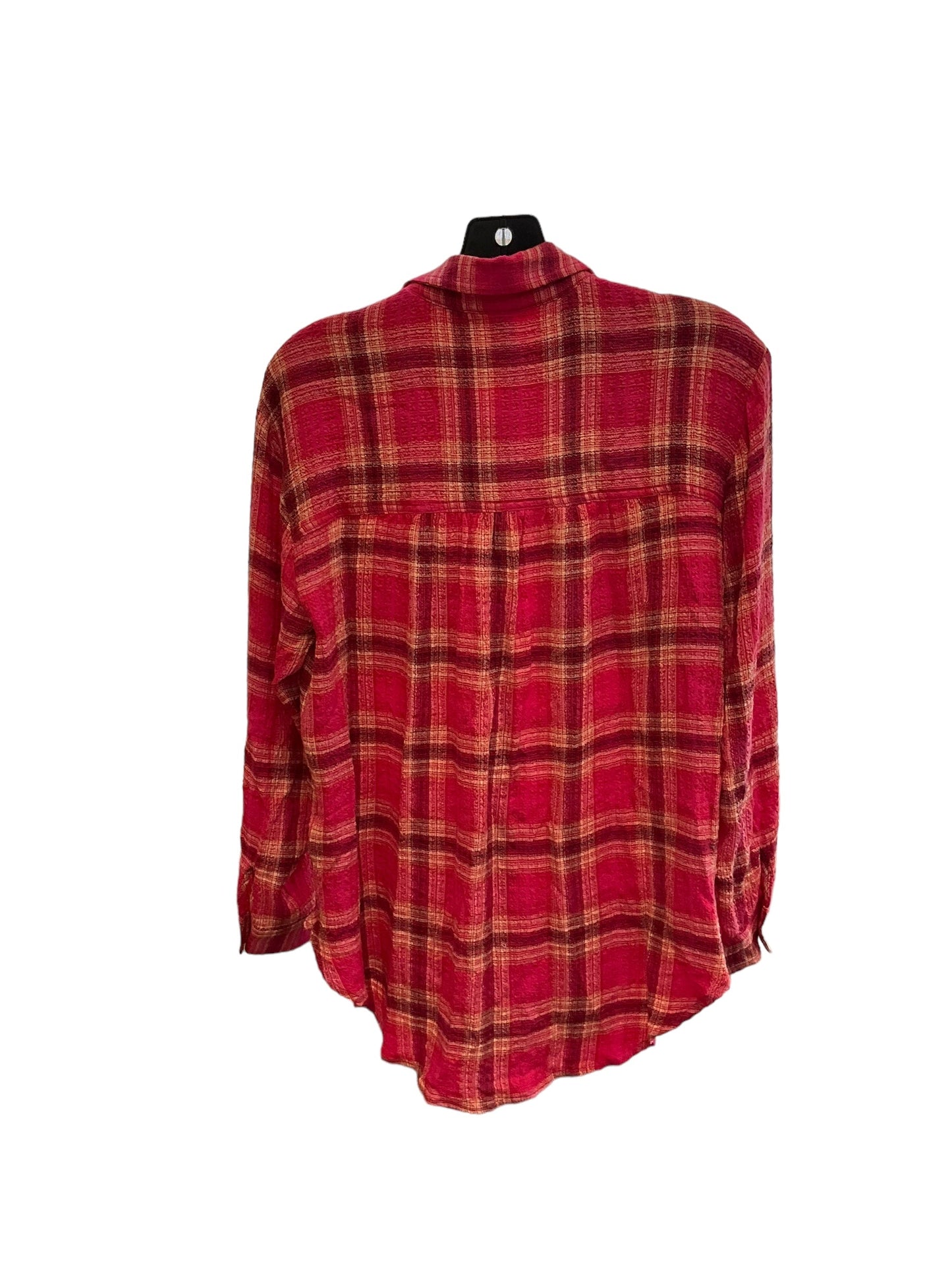 Top Long Sleeve By Pilcro In Plaid, Size: Xs