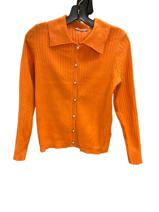 Top Long Sleeve Designer By Nanette Lepore In Orange, Size: S