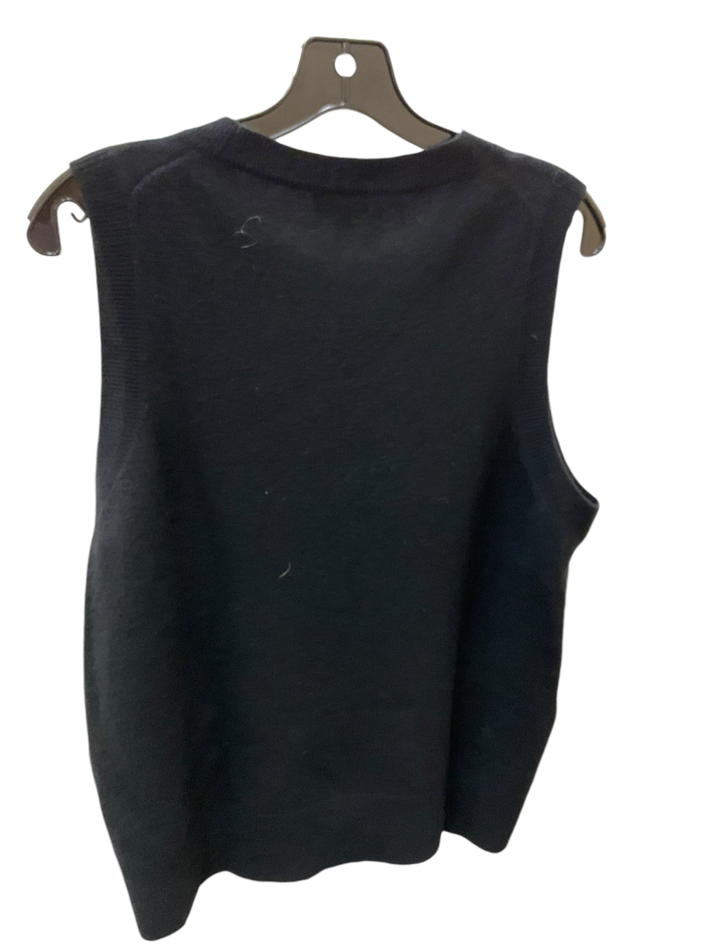 Top Sleeveless By J Crew In Black, Size: L