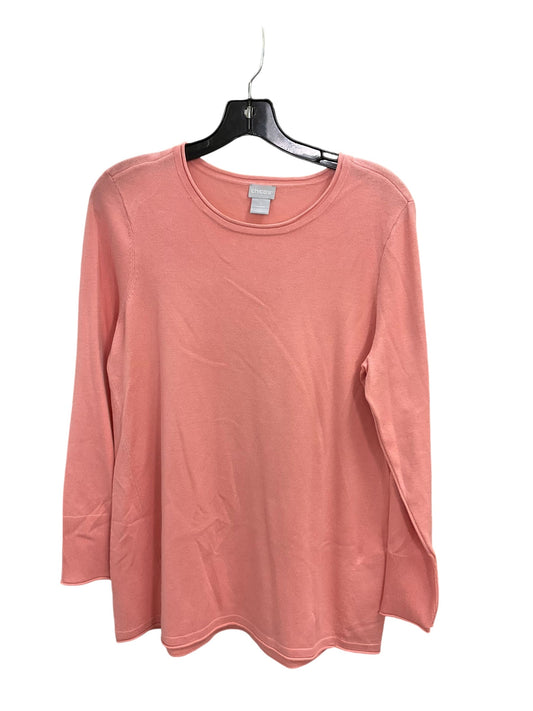 Top Long Sleeve By Chicos In Peach, Size: S