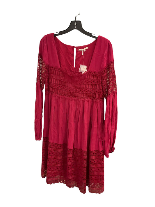 Dress Casual Short By Anthropologie In Red, Size: M