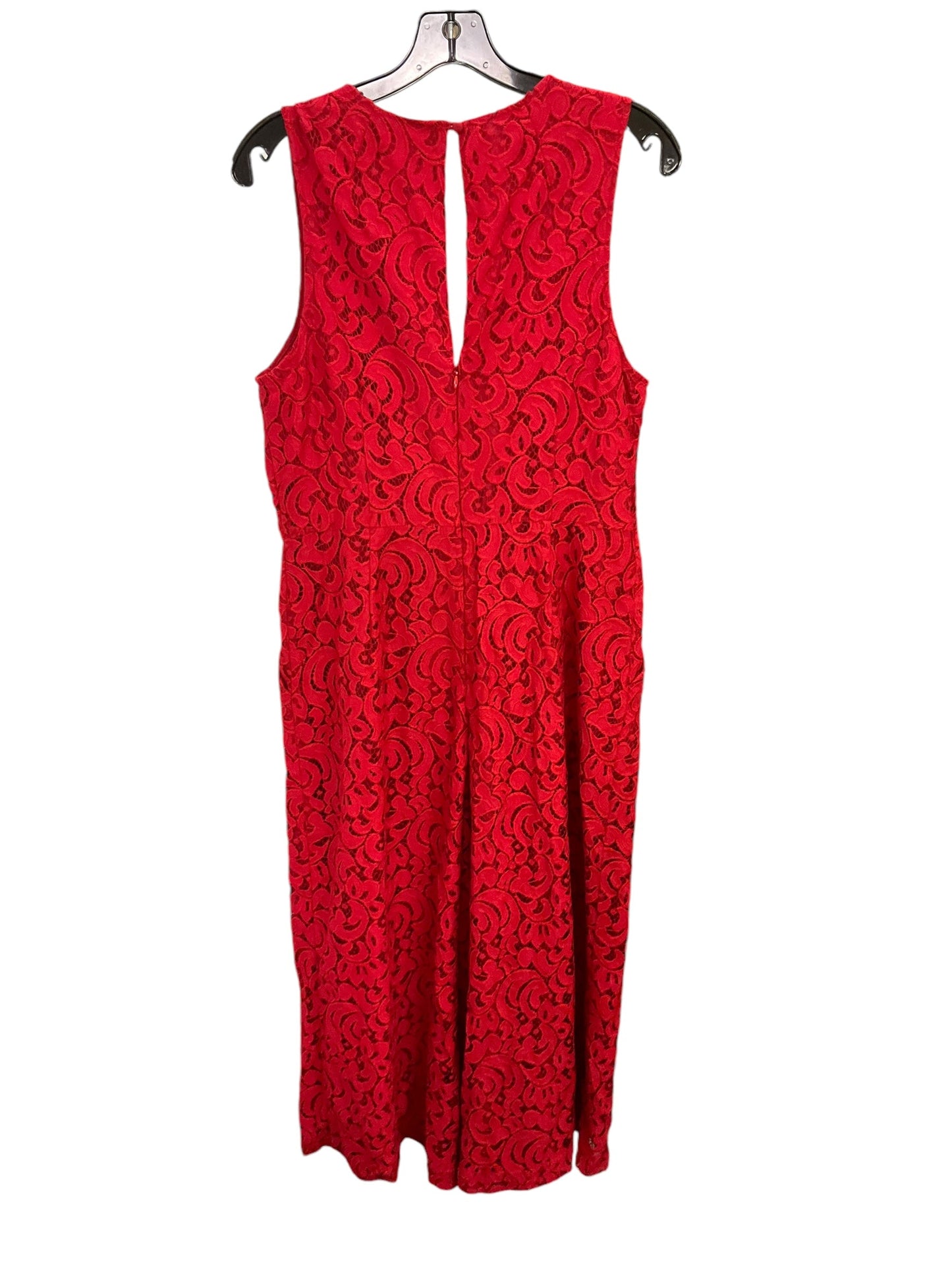 Jumpsuit By Anthropologie In Red, Size: L