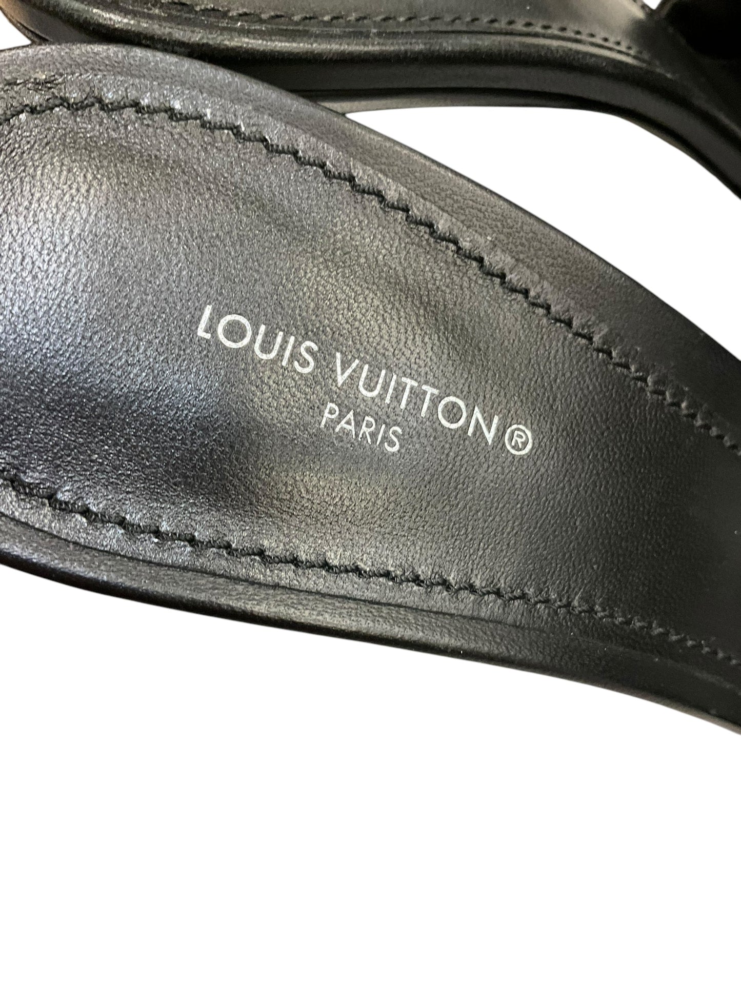 Shoes Luxury Designer By Louis Vuitton In Black, Size: 10