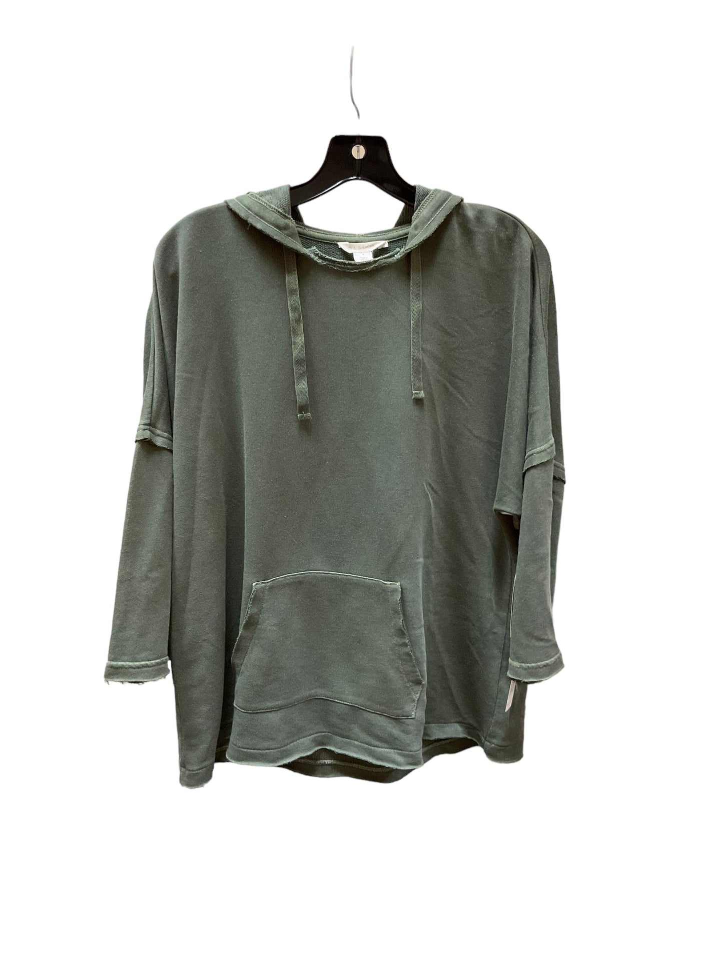 Sweatshirt Hoodie By Caslon In Olive, Size: S