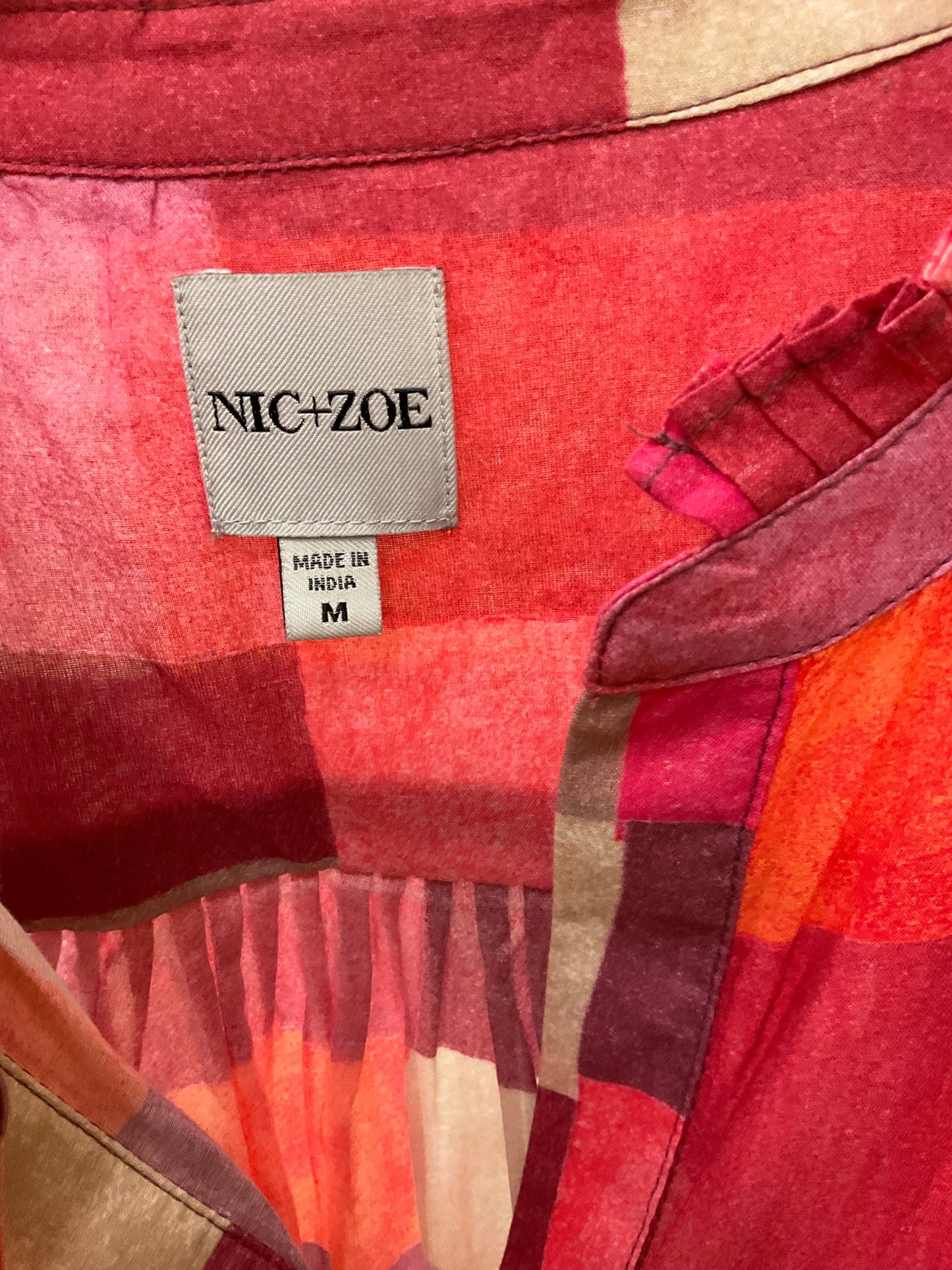 Top Long Sleeve By Nic + Zoe In Pink, Size: M