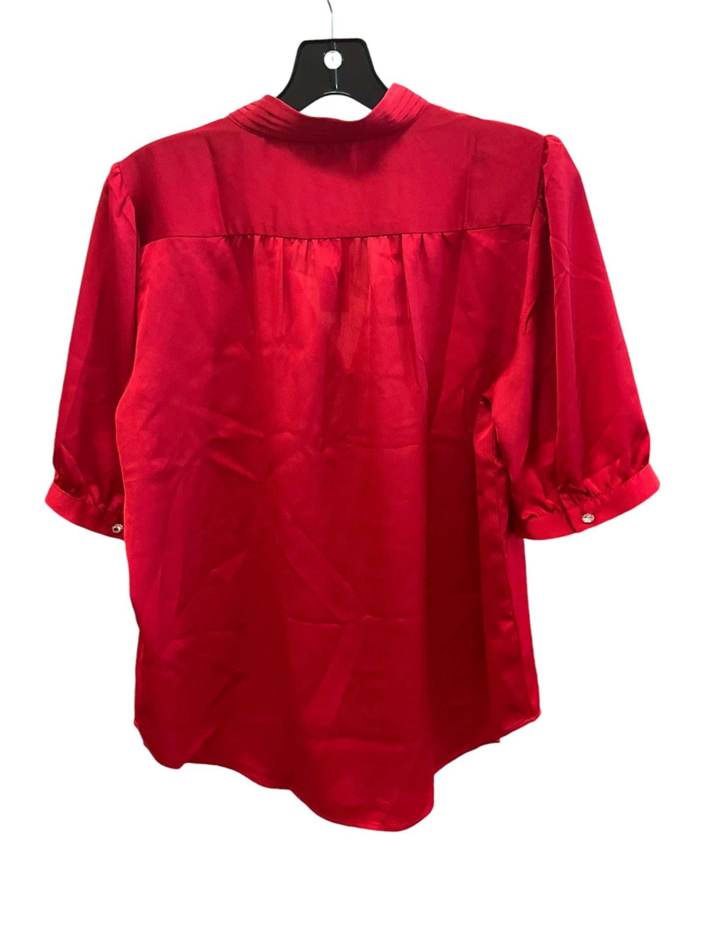 Top Short Sleeve By White House Black Market In Red, Size: S