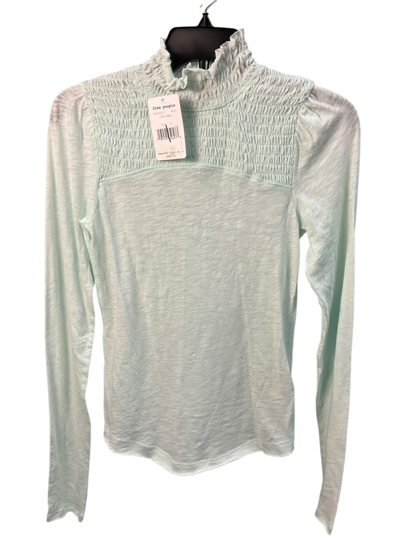 Top Long Sleeve By Free People In Green, Size: S