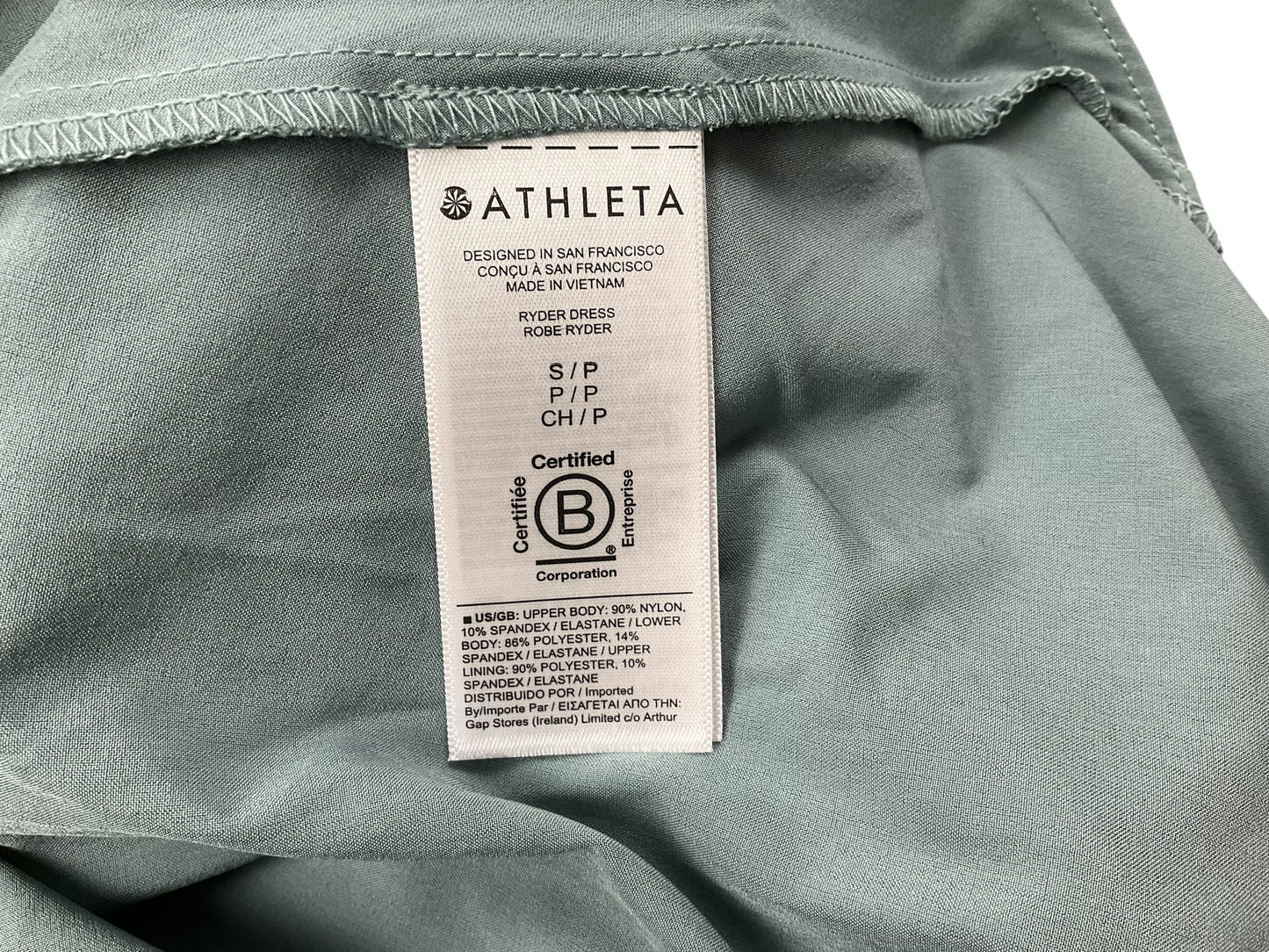 Green Athletic Dress Athleta, Size S