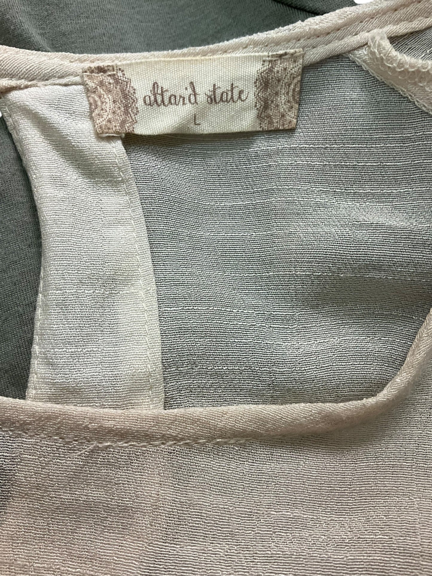 Top Short Sleeve By Altard State In Nude, Size: L