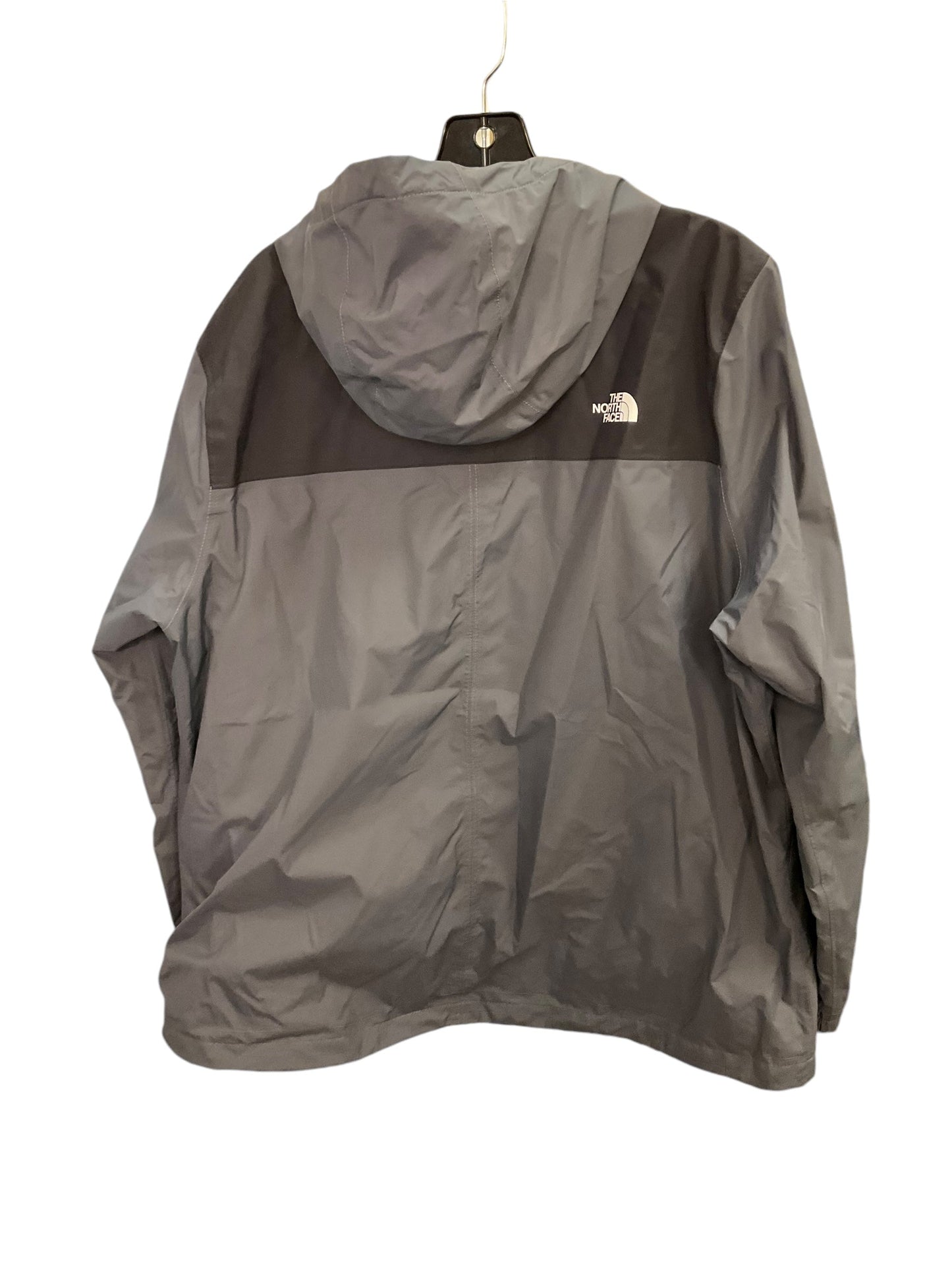 Jacket Windbreaker By North Face In Grey, Size: Xxl