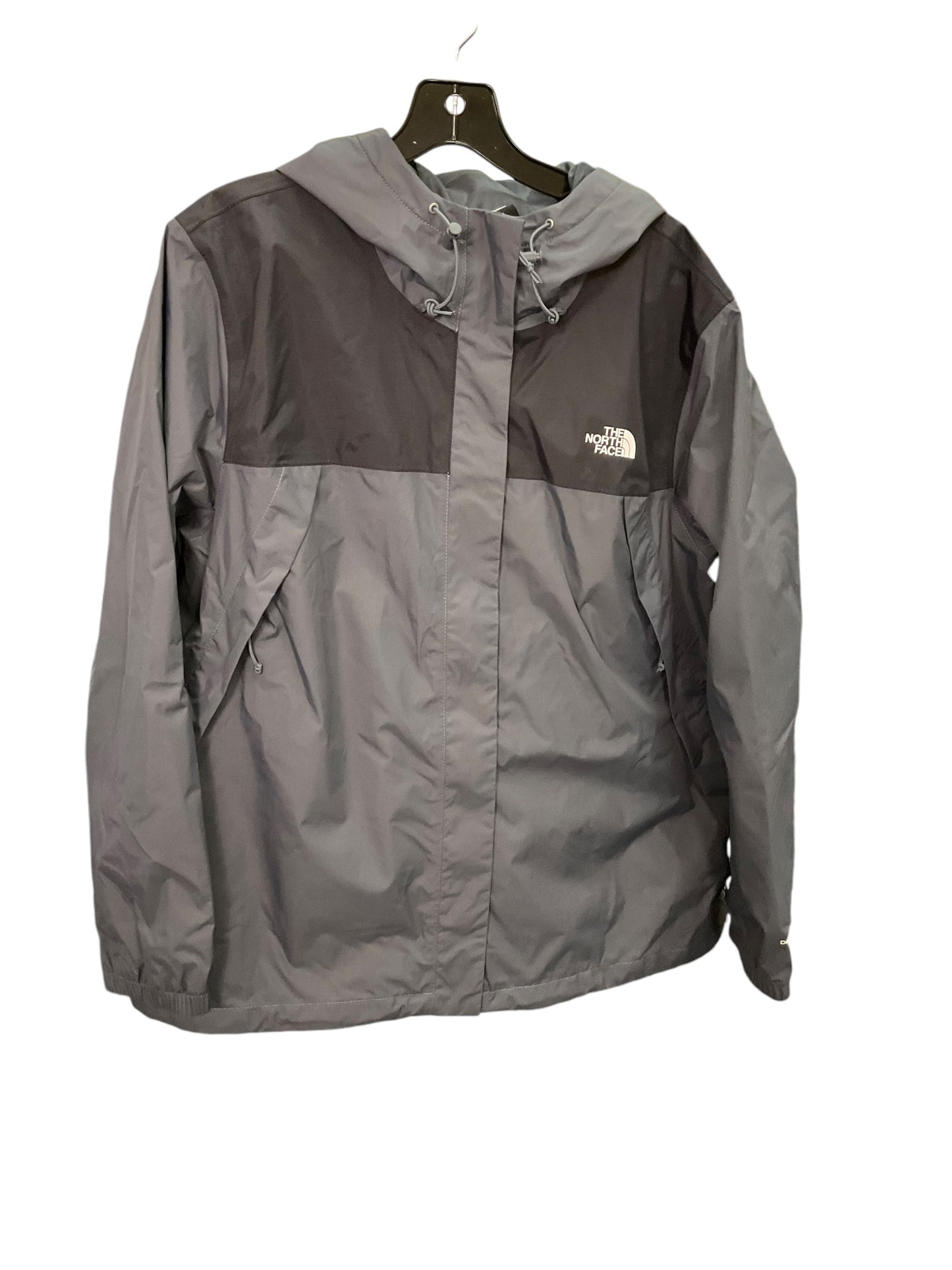 Jacket Windbreaker By North Face In Grey, Size: Xxl