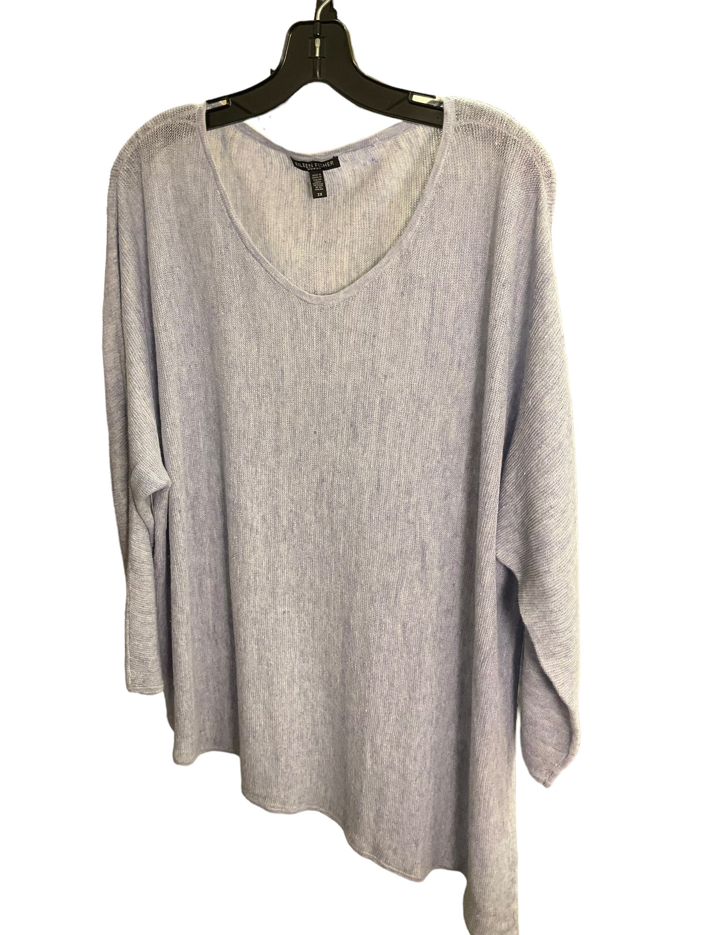 Top Long Sleeve By Eileen Fisher In Blue, Size: 3x