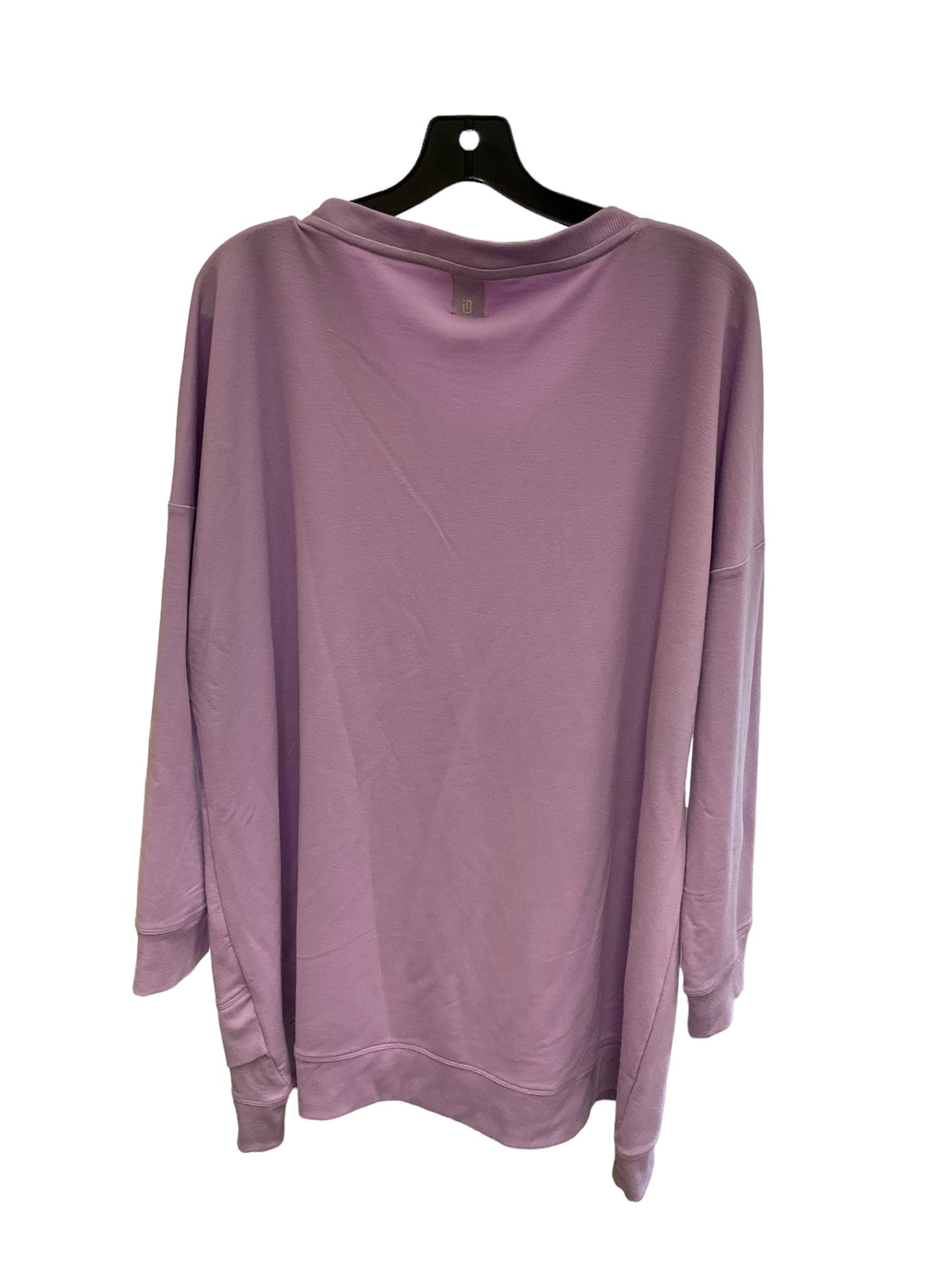 Athletic Sweatshirt Crewneck By Ideology In Purple, Size: 3x