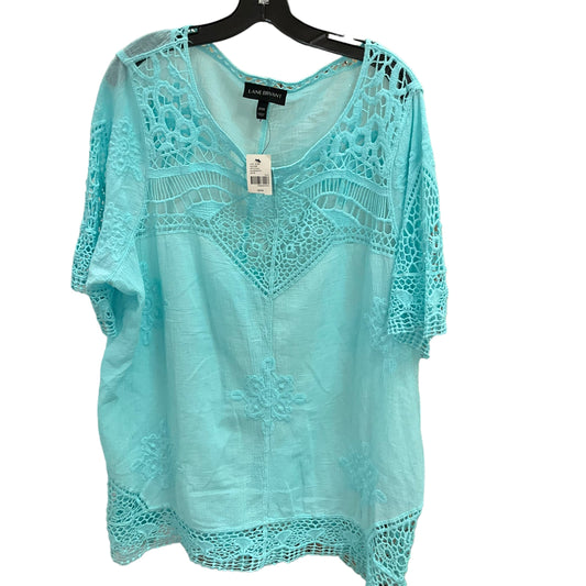 Top Short Sleeve By Lane Bryant In Blue, Size: 22