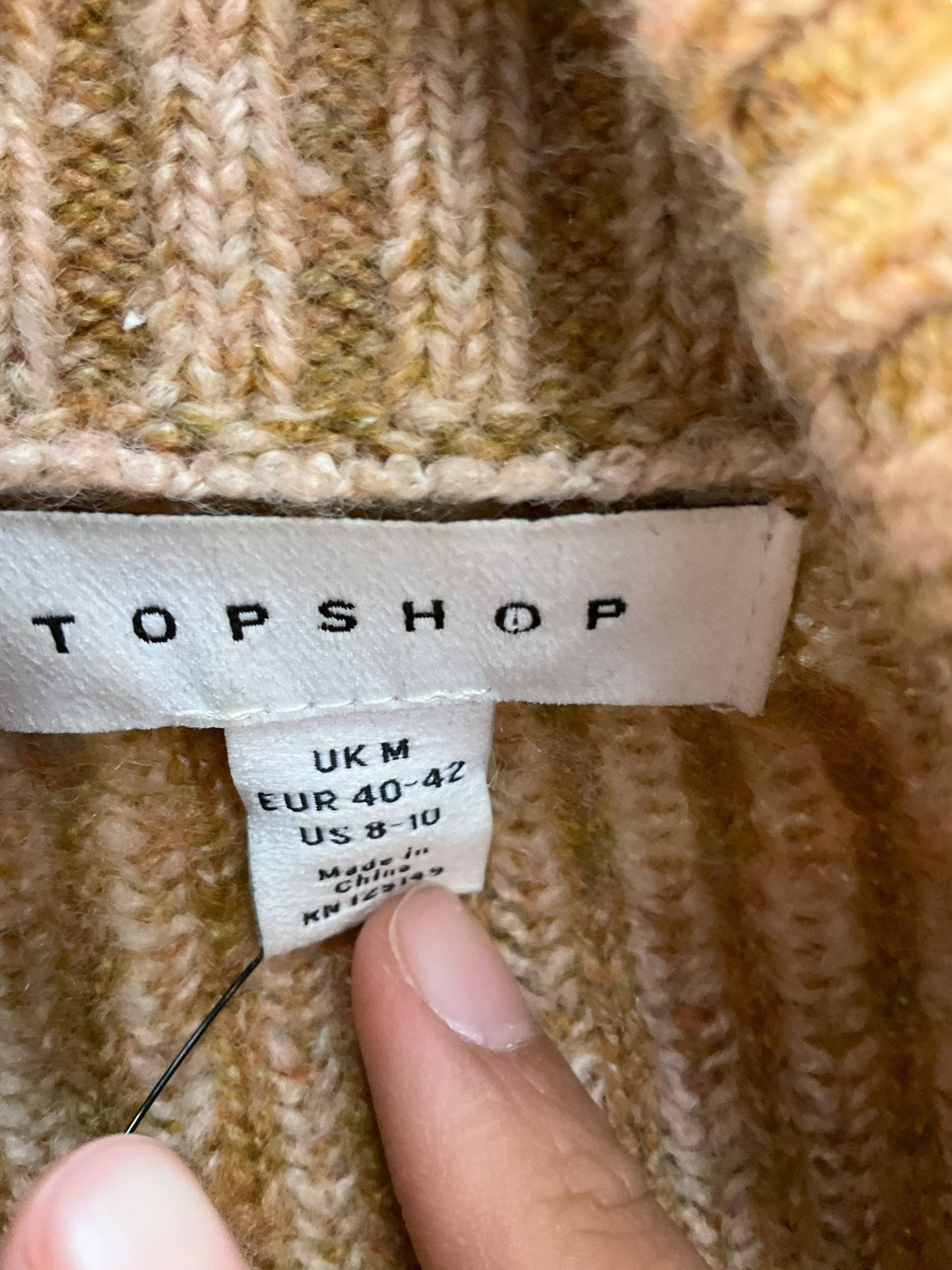 Sweater By Top Shop In Tan, Size: M