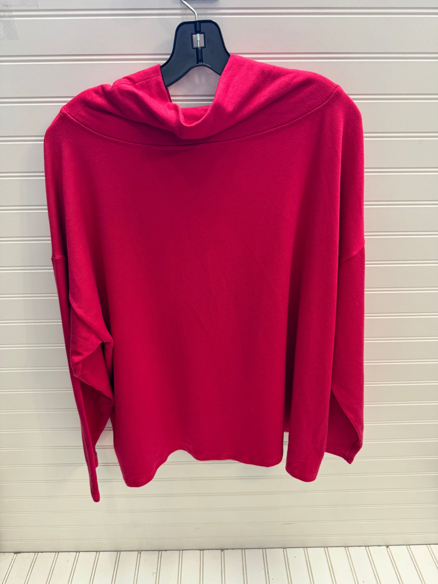 Top Long Sleeve By Eileen Fisher In Red, Size: Xl