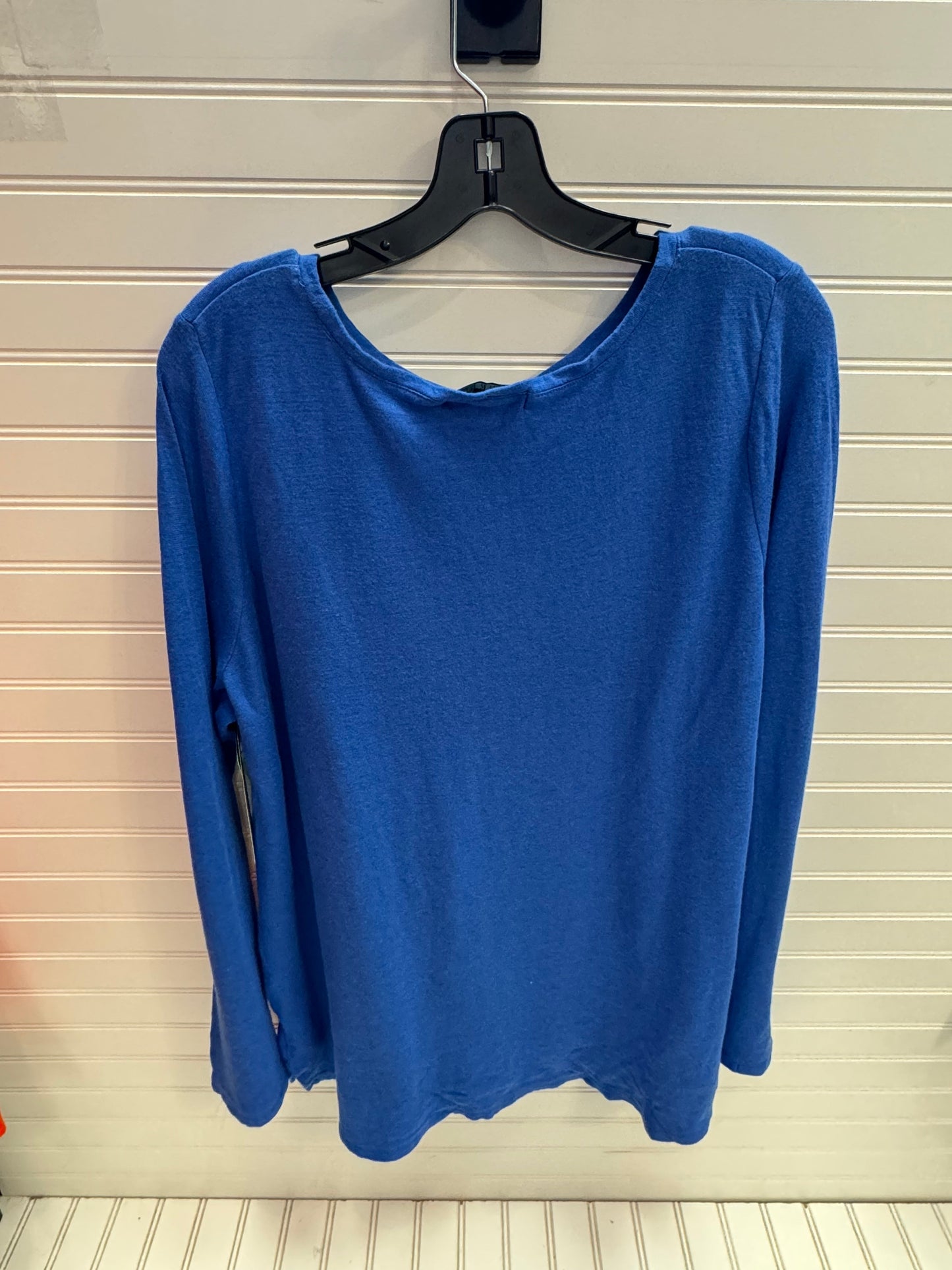 Top Long Sleeve Designer By Lauren By Ralph Lauren In Blue, Size: 2x