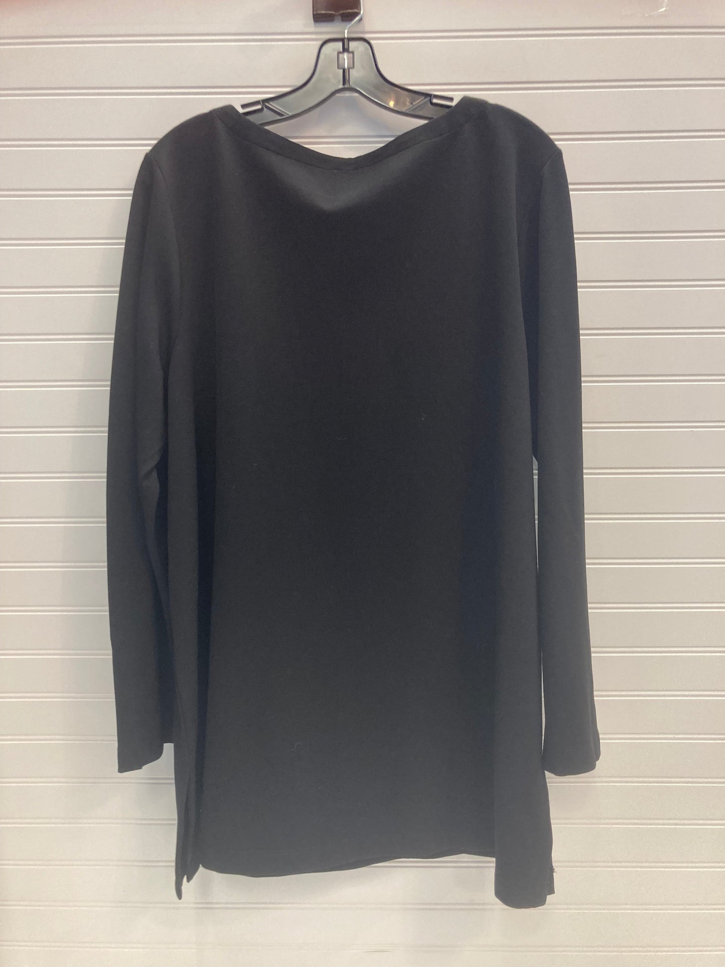 Black Tunic Long Sleeve Chicos, Size Xl