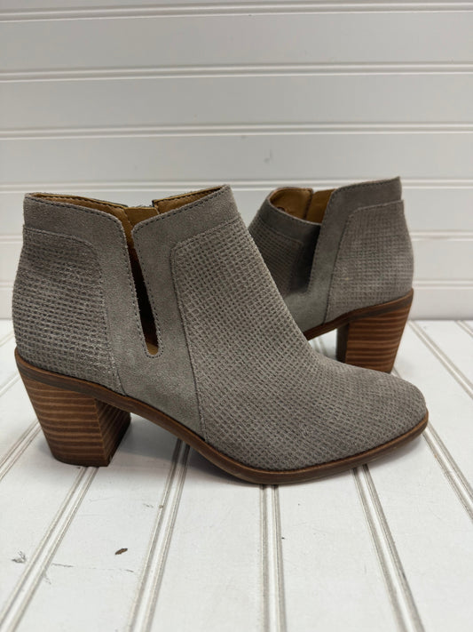 Boots Ankle Heels By Lucky Brand In Grey, Size: 7