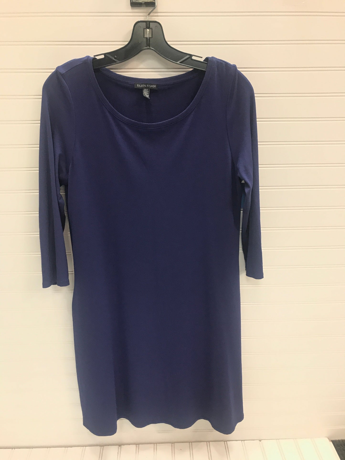 Dress Casual Midi By Eileen Fisher In Blue, Size: M