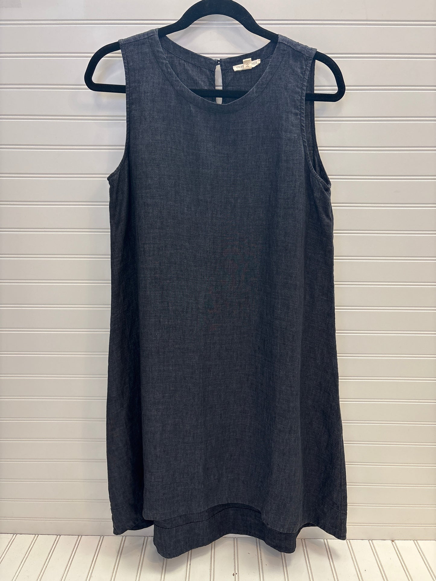 Dress Casual Midi By Eileen Fisher In Navy, Size: Mp