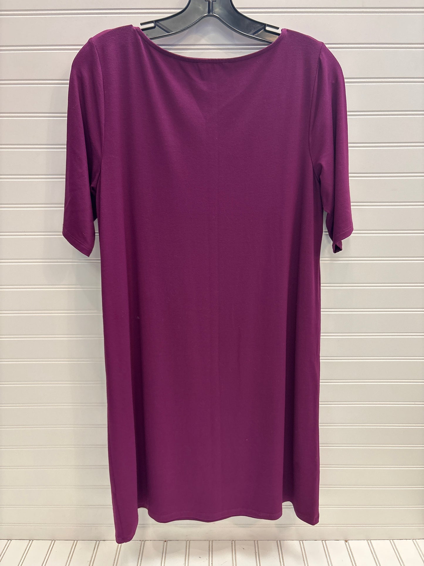 Dress Casual Midi By Eileen Fisher In Purple, Size: M