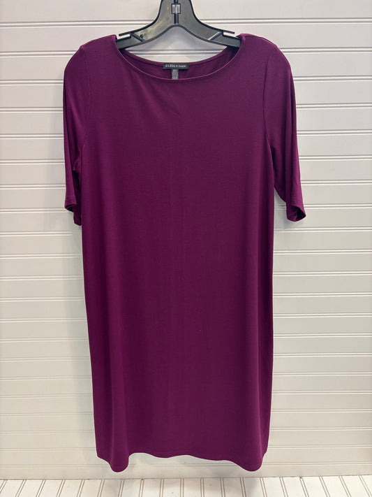 Dress Casual Midi By Eileen Fisher In Purple, Size: M