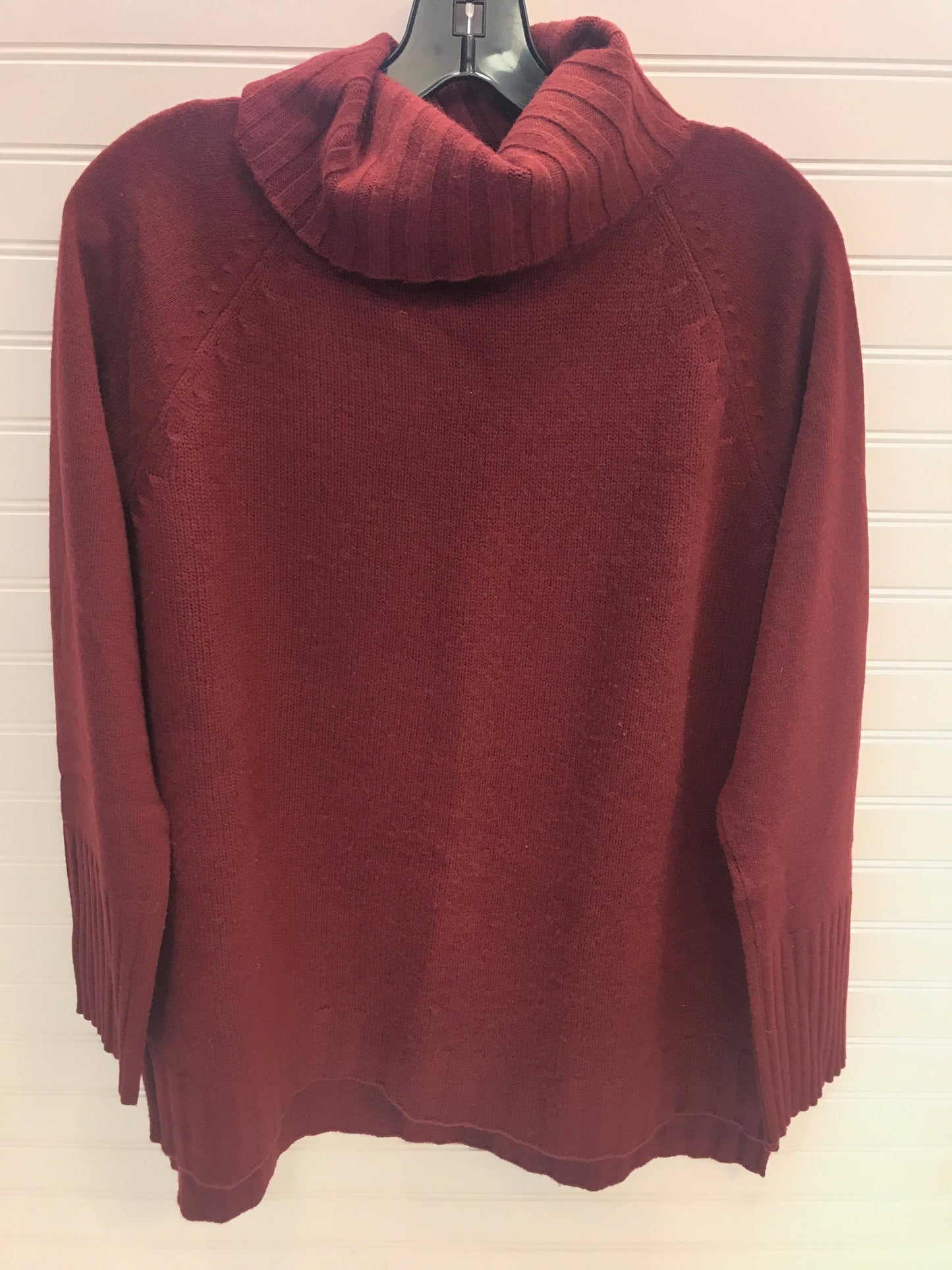 Sweater Cashmere By Ann Taylor In Maroon, Size: L