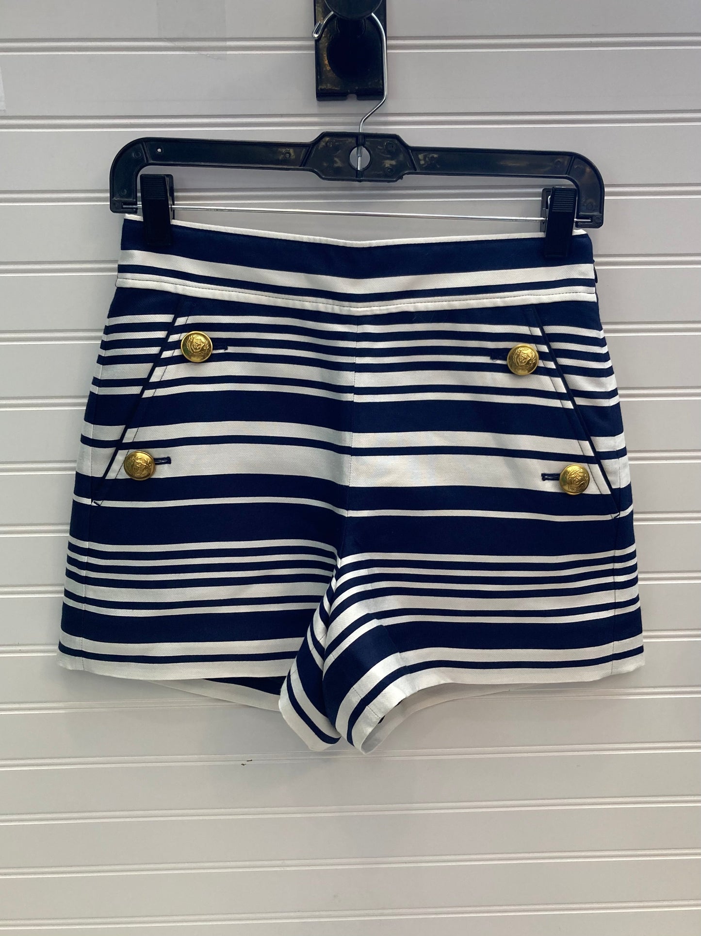 Blue & White Shorts J. Crew, Size 0