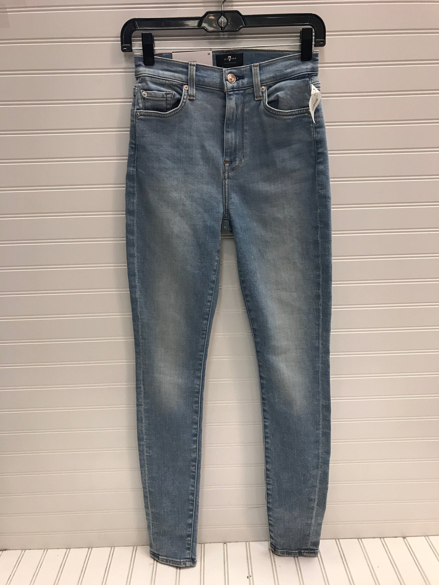 Jeans Designer By 7 For All Mankind In Blue Denim, Size: 0