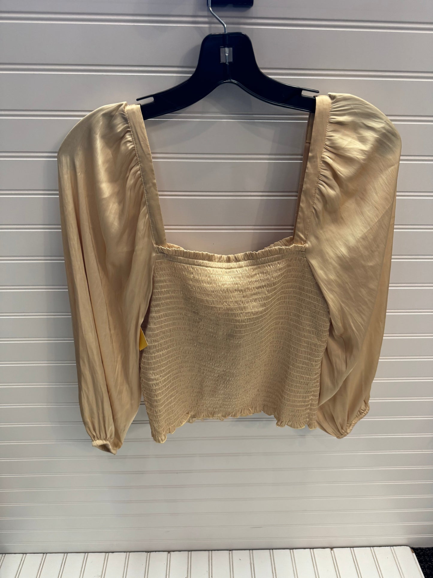 Top Long Sleeve By J. Crew In Gold, Size: S