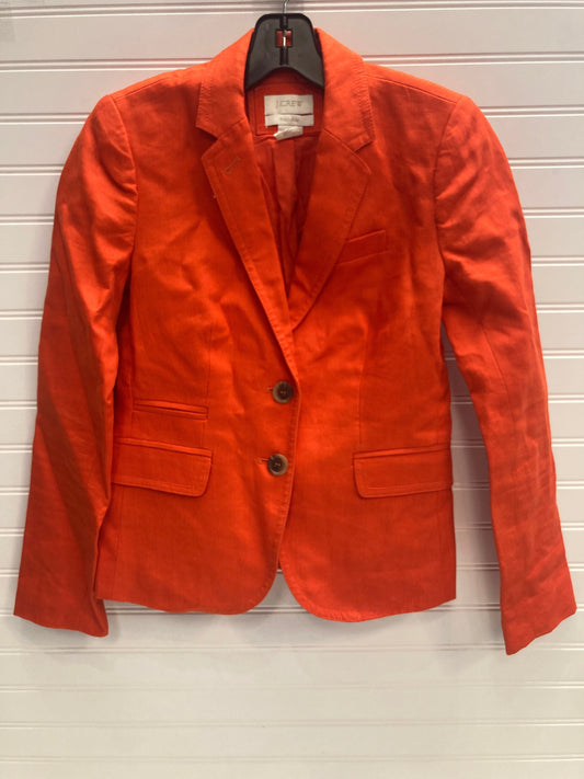 Blazer By J. Crew In Orange, Size: 0p