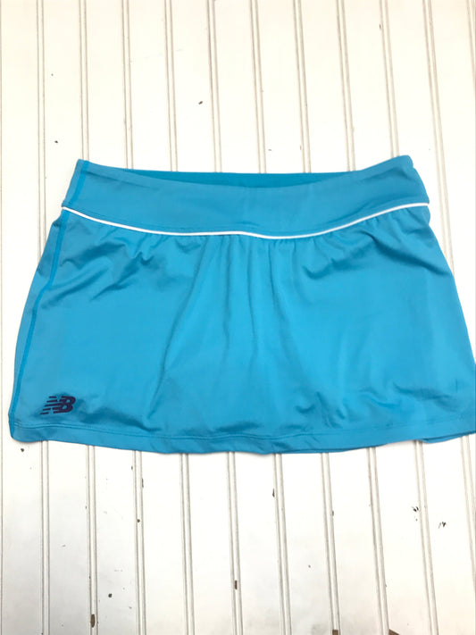 Skort By New Balance In Blue & White, Size: M