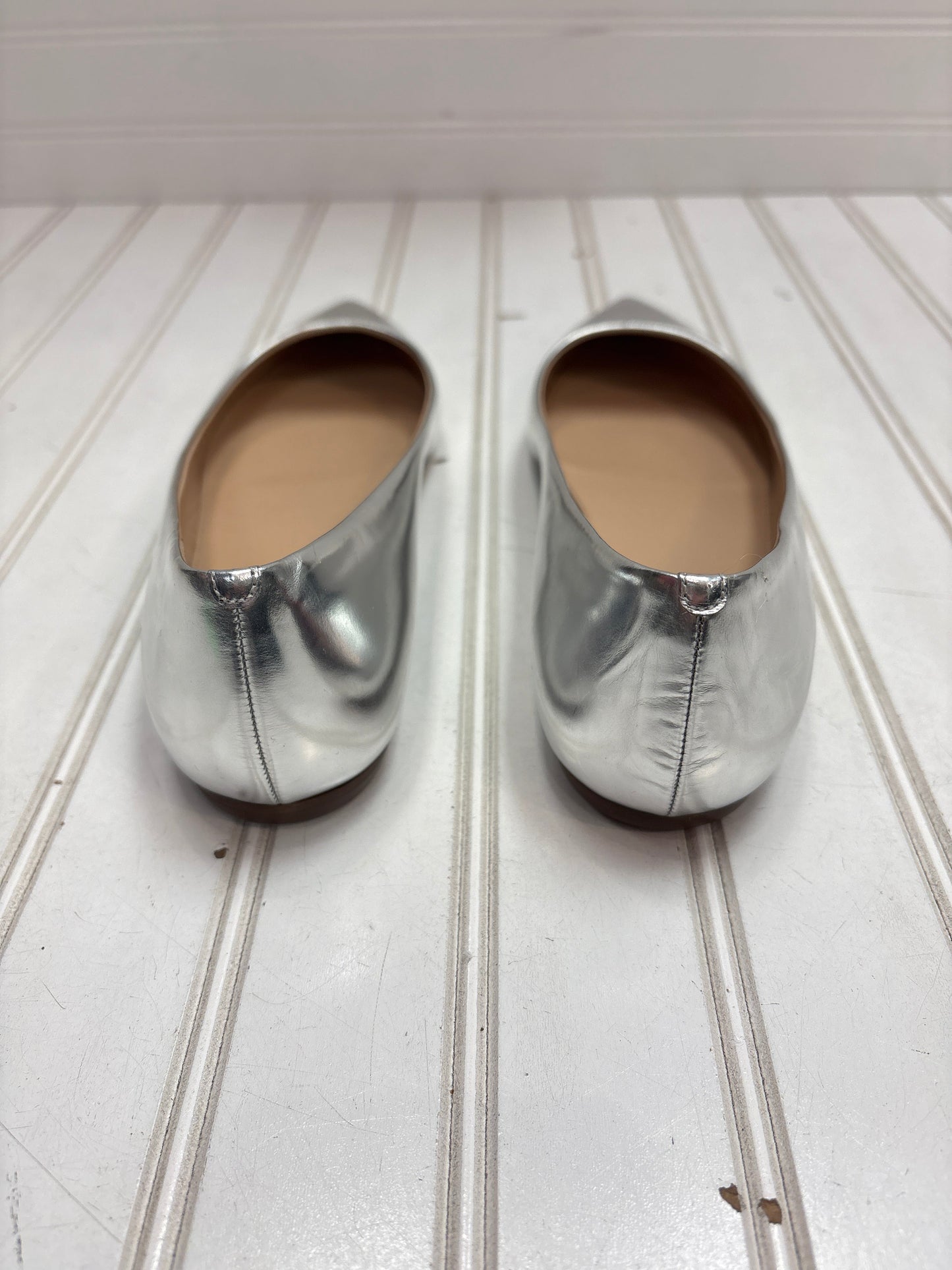 Shoes Flats By J. Crew In Silver, Size: 7.5