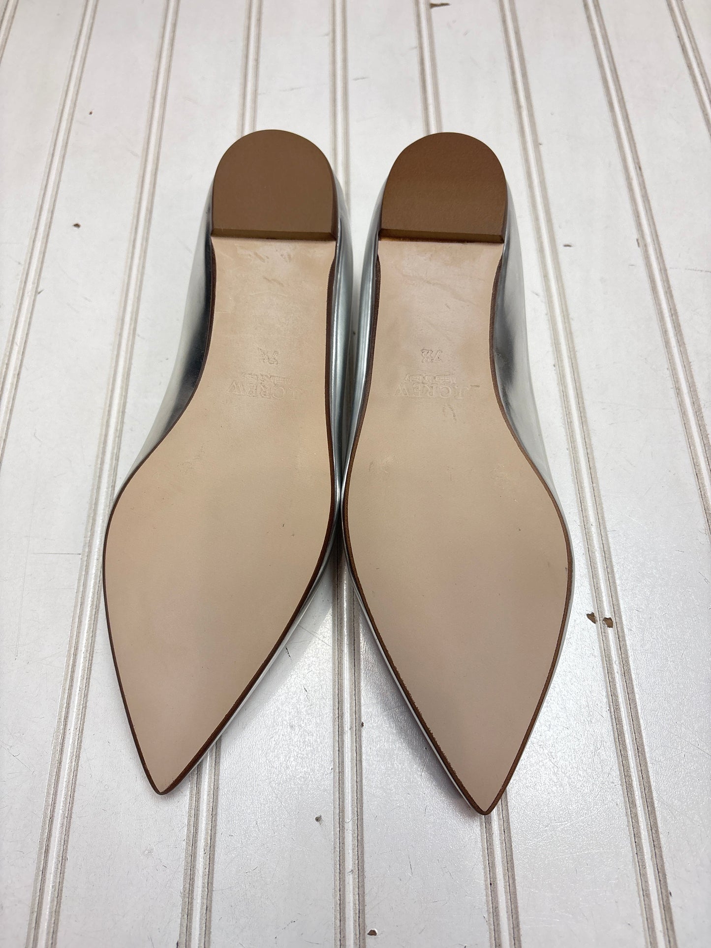 Shoes Flats By J. Crew In Silver, Size: 7.5