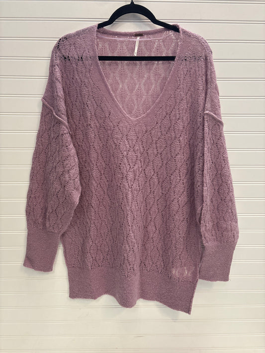 Sweater By Free People In Purple, Size: Xs