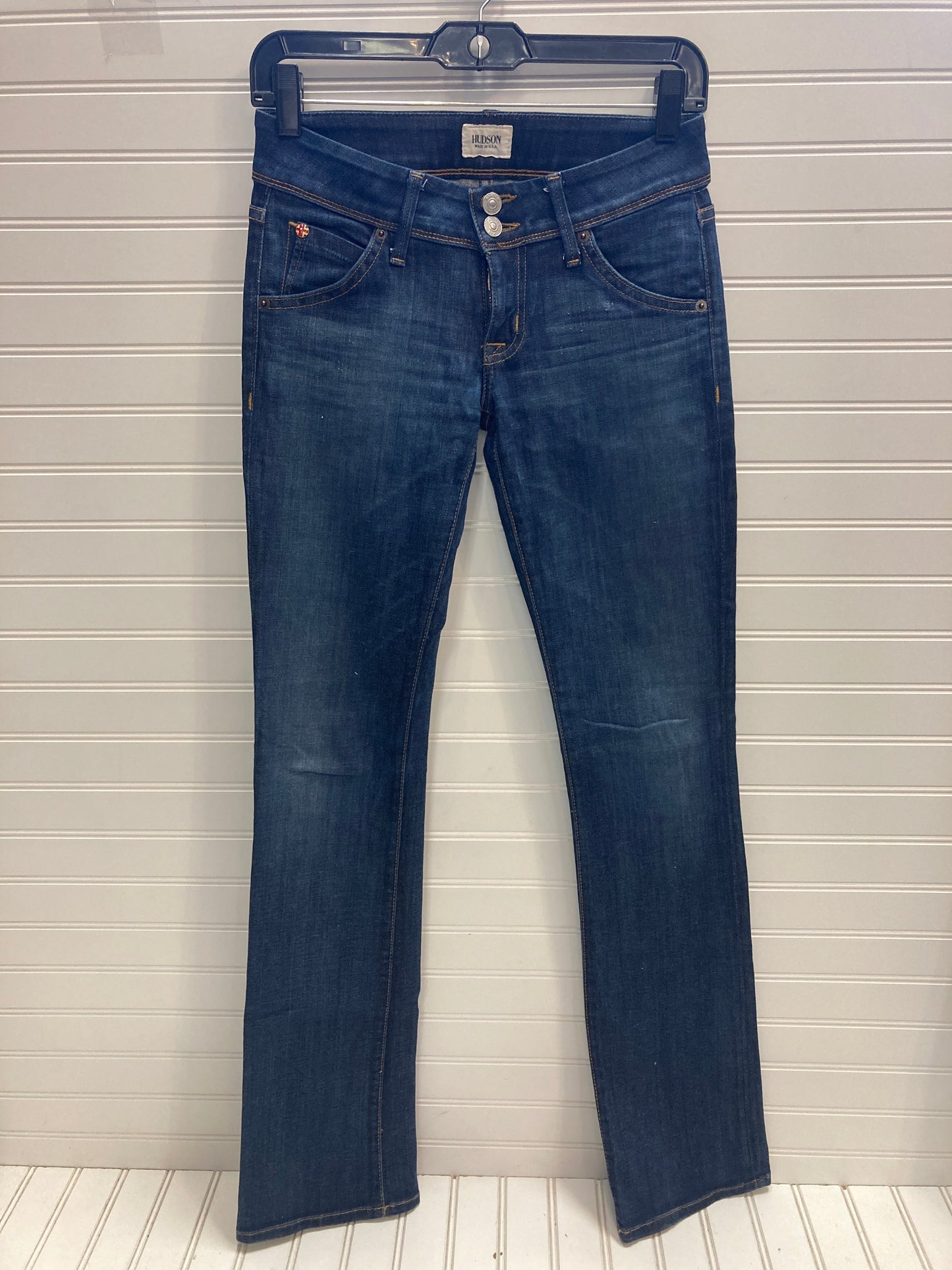 Jeans Boot Cut By Hudson In Blue Denim, Size: 2