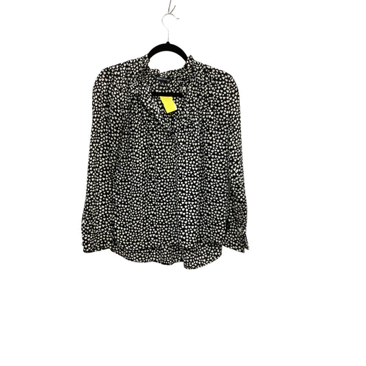 Top Long Sleeve By J. Crew In Black & White, Size: S