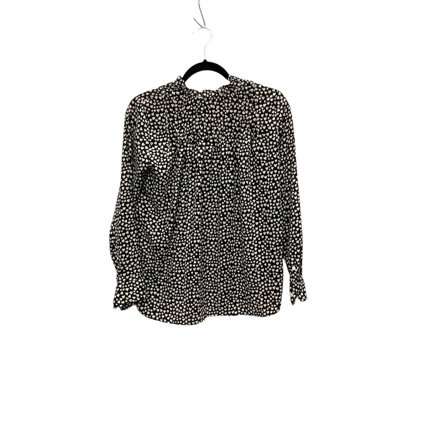 Top Long Sleeve By J. Crew In Black & White, Size: S