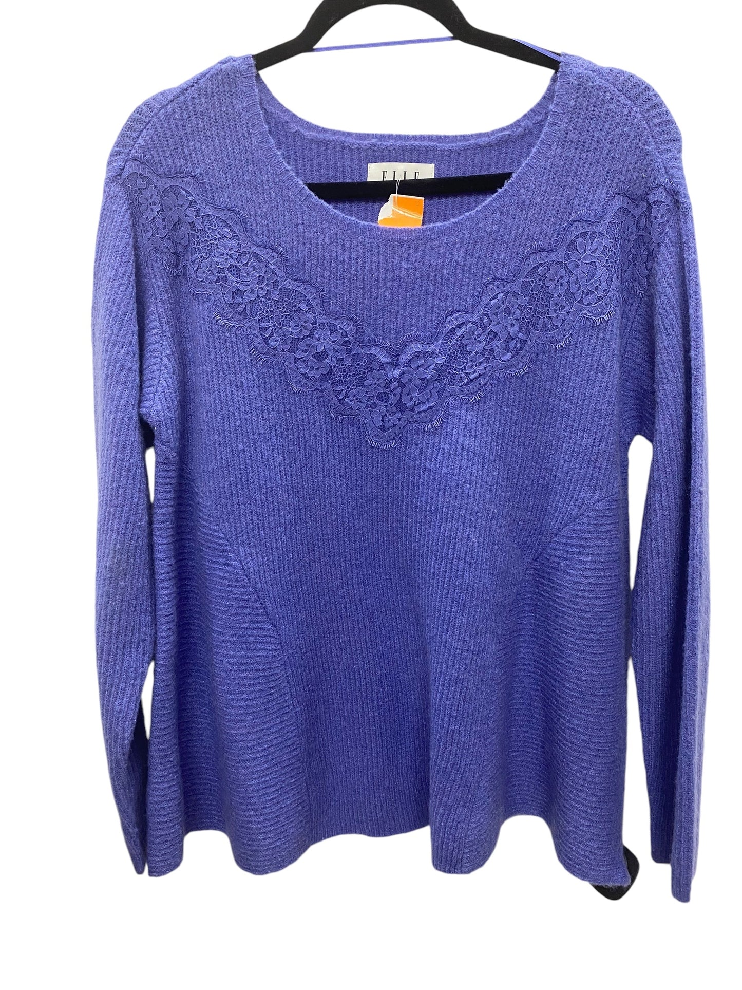 Sweater By Elle In Periwinkle, Size: M