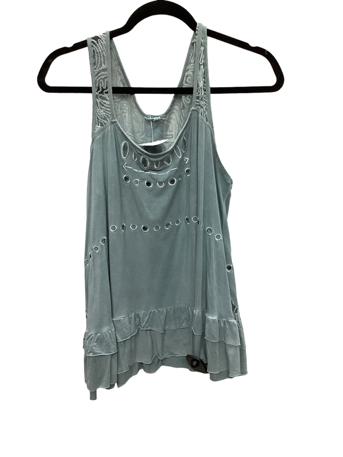 Blue Top Sleeveless Pol, Size M