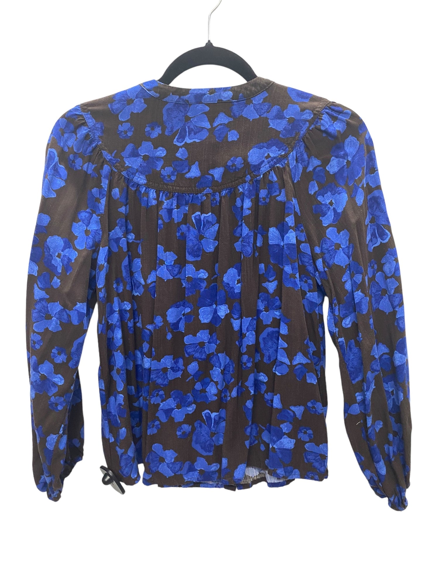 Top Long Sleeve By A New Day In Blue, Size: Xs