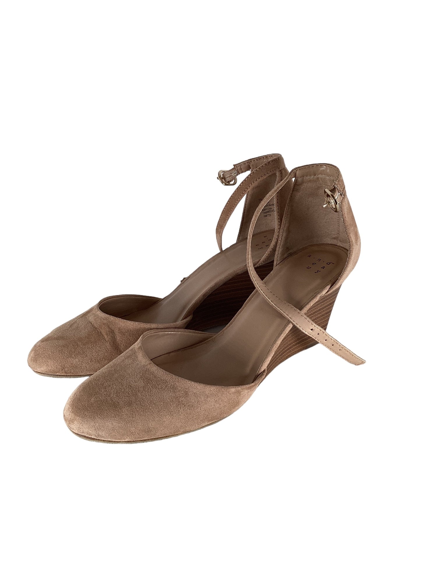 Shoes Heels Wedge By A New Day In Brown, Size: 7.5