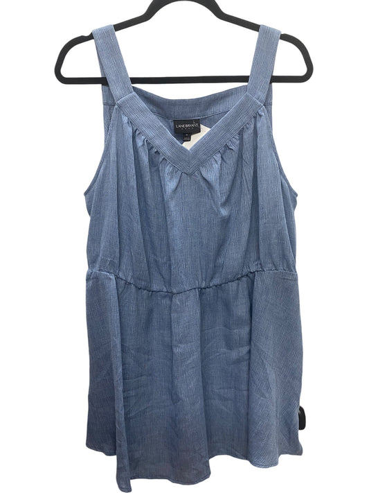 Top Sleeveless By Lane Bryant In Blue, Size: Xl