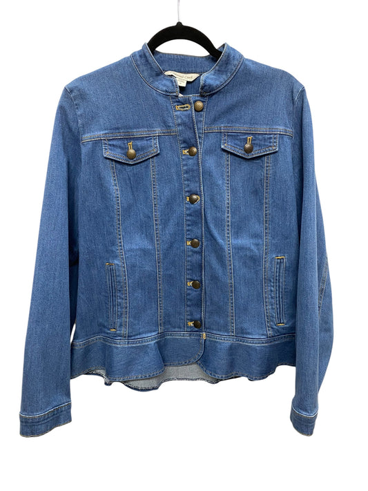 Jacket Denim By Coldwater Creek In Blue Denim, Size: M