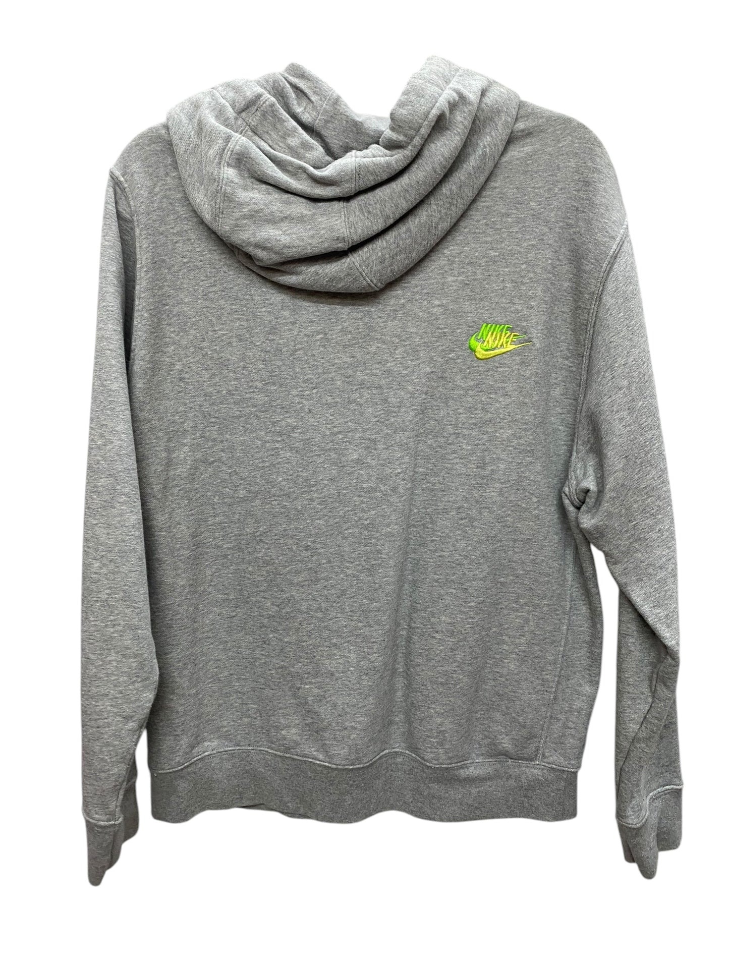 Sweatshirt Hoodie By Nike Apparel In Grey, Size: L