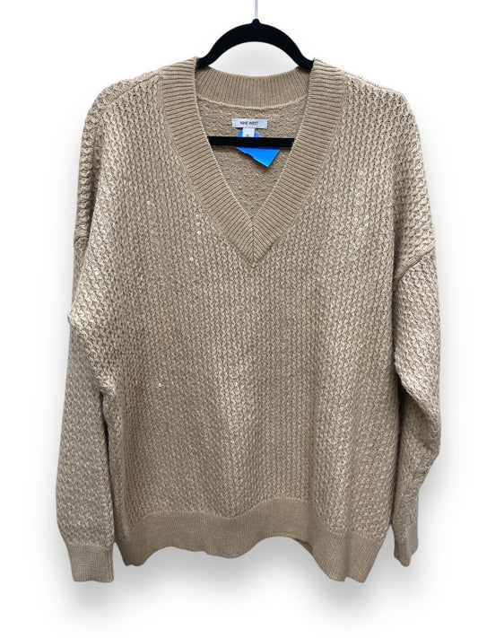 Sweater By Nine West Apparel In Brown, Size: Xl